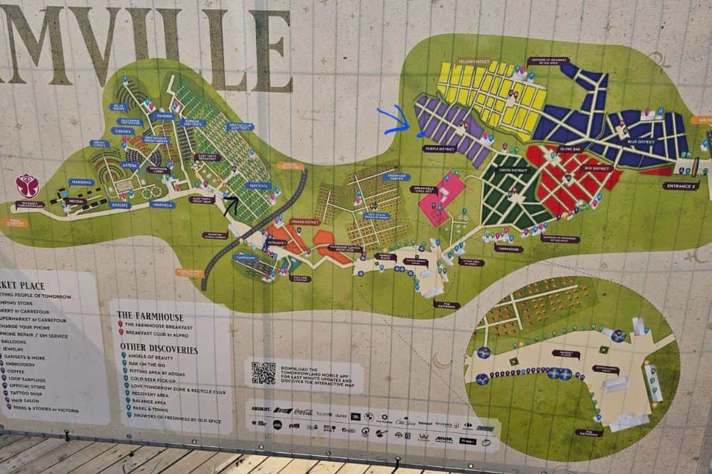 Tomorrowland Camping DreamVille Map
