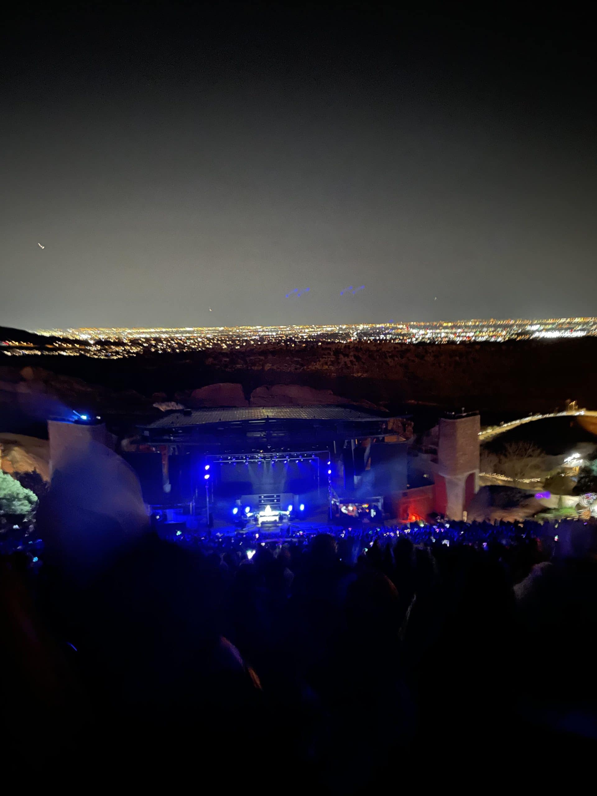 Going to a Red Rocks show - RR at Night